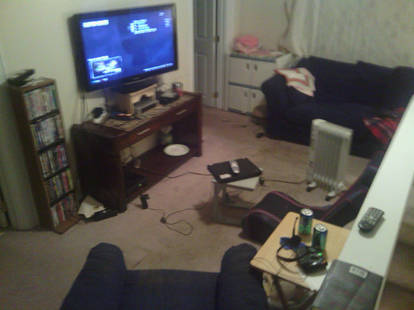 my amazing living room and the tv has my bo2