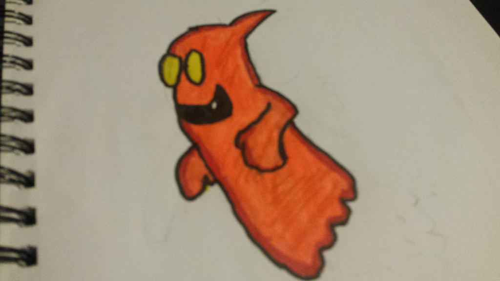 Golden Ghost Drawing