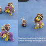 MLP customs: Fluttershy+ Angel steampunk explorers