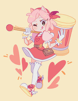 Lemiuru's Amy Rose gijinka