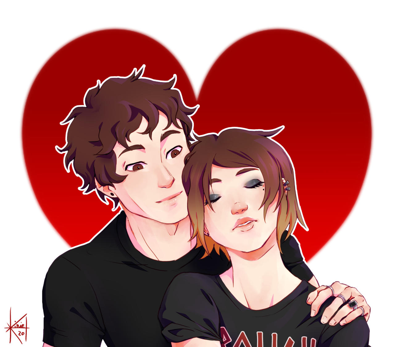 YCH : Hug 1 - Mauri and Ash by Kiriel-Art on DeviantArt