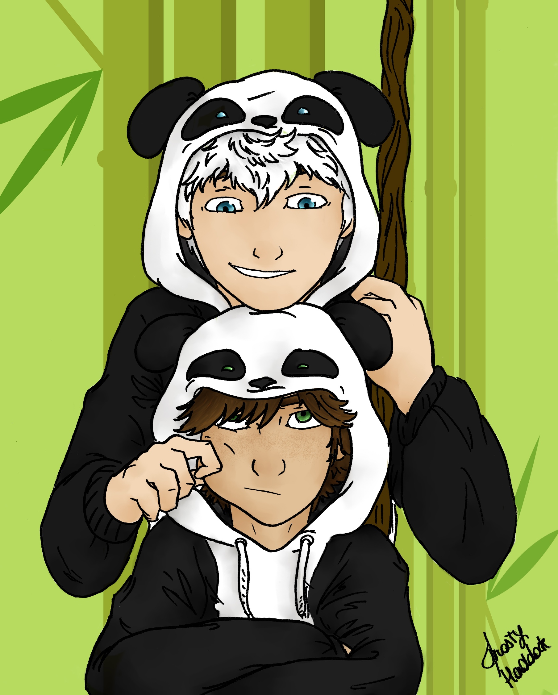 Hijack Panda Hoodies