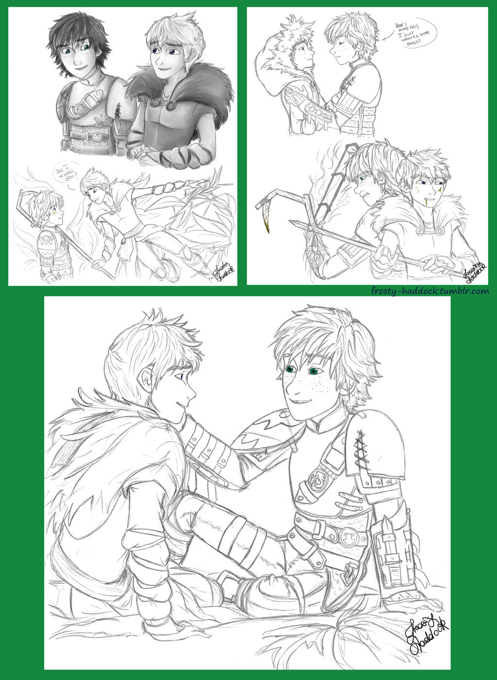 Jack And Hiccup Sketches