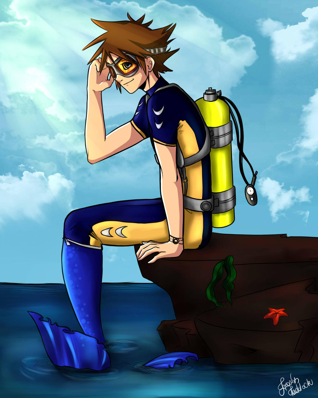 Mermaid Sora - Commission for Lantanoid