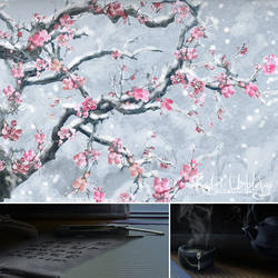 Plums in Snow - Details