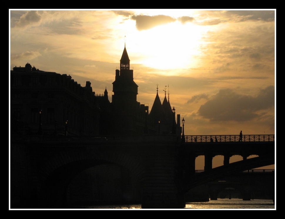 Sunset over Paris