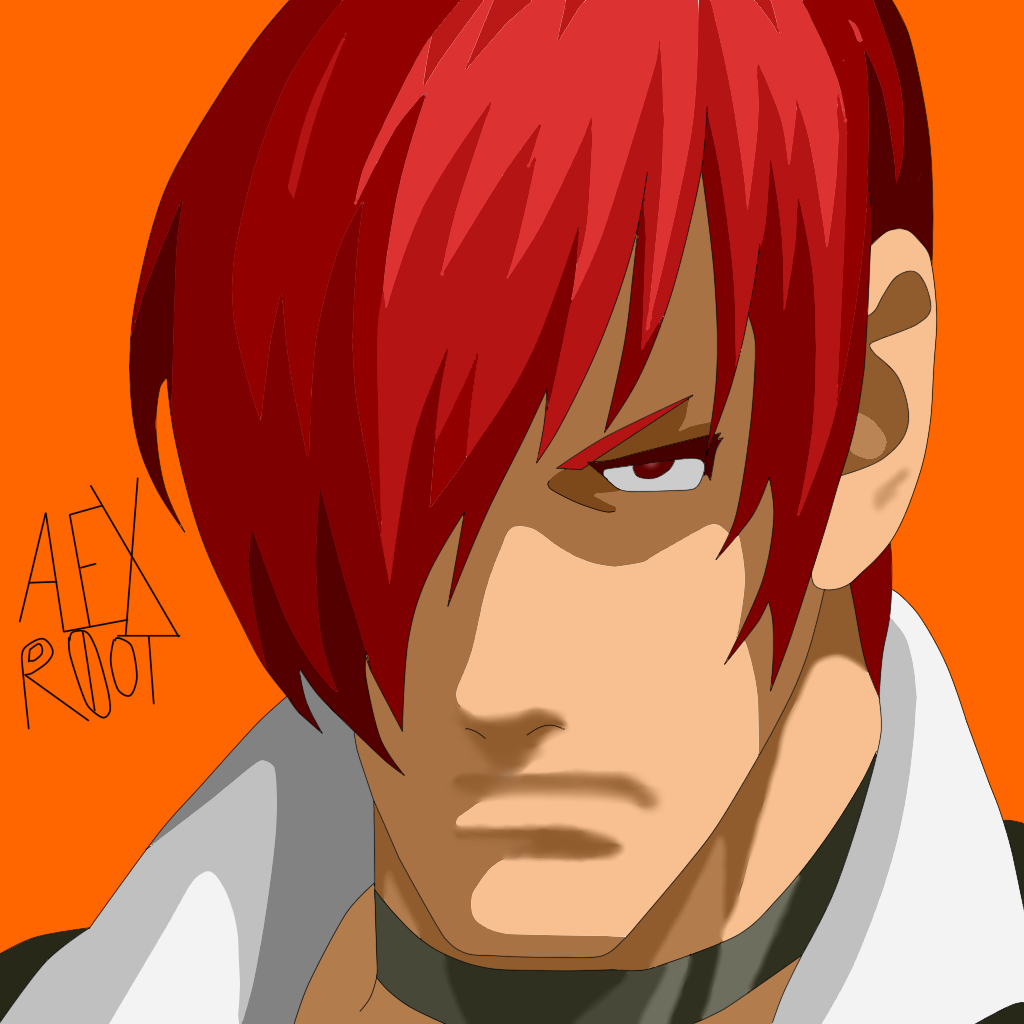 Iori Yagami TKOF 2002 Portrait Remake by AlexR0OT on DeviantArt