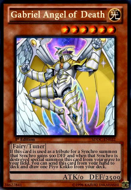 gabriel angel of death yugioh card by Darknecrofear1 on DeviantArt