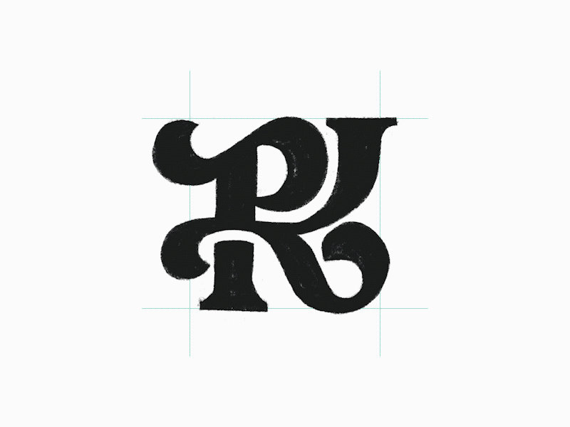 K R P Monogram design sketching process by anhdodes on DeviantArt