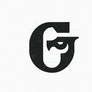 Letter G Dragon monogram typography logomark