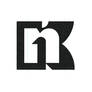 NK monogram typography logo  logomark design