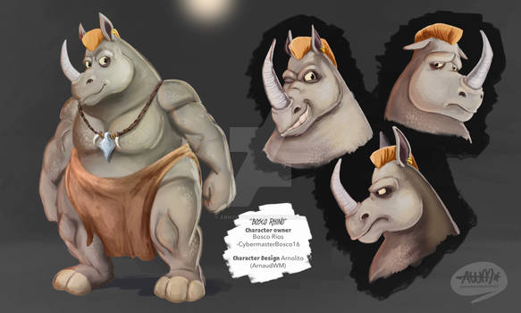 Bosco Rhino Character Design - Commission