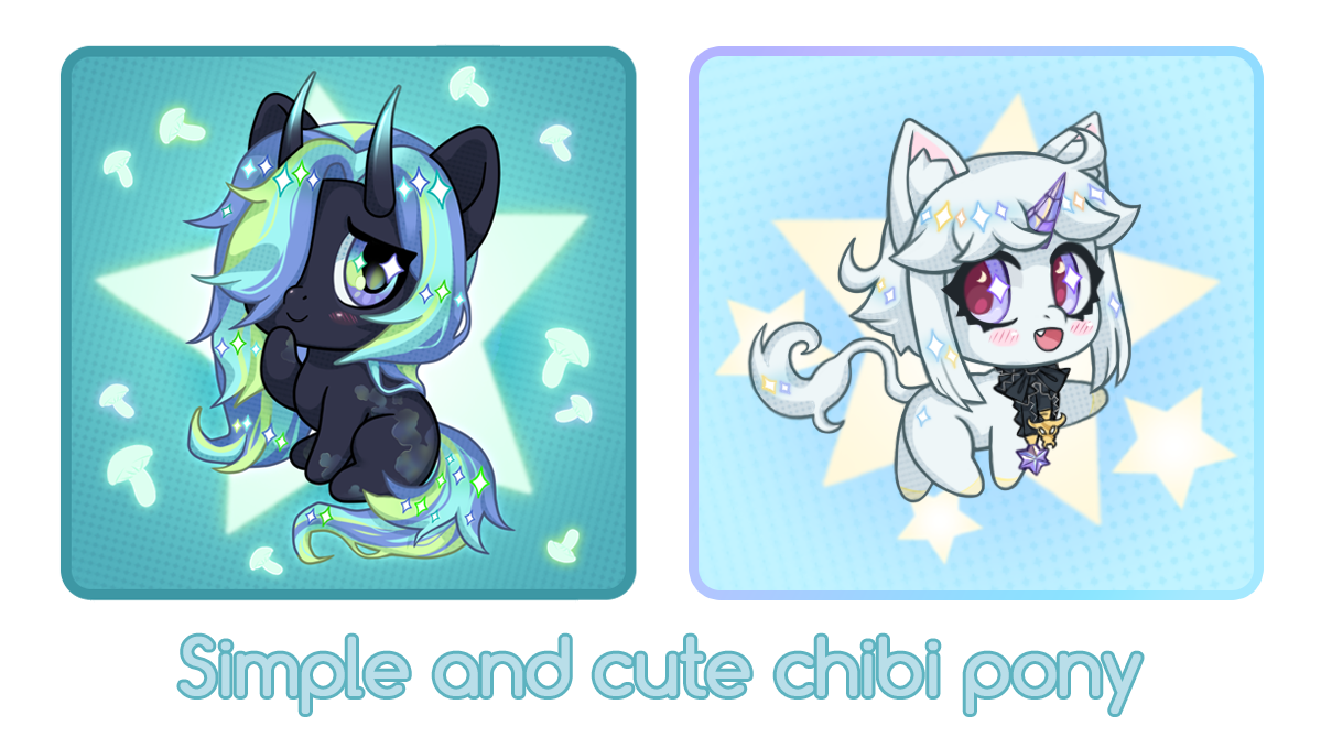 Gacha oc in 2023  Cute chibi, Chibi, My little pony