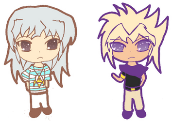 Marik and Bakura Chibi