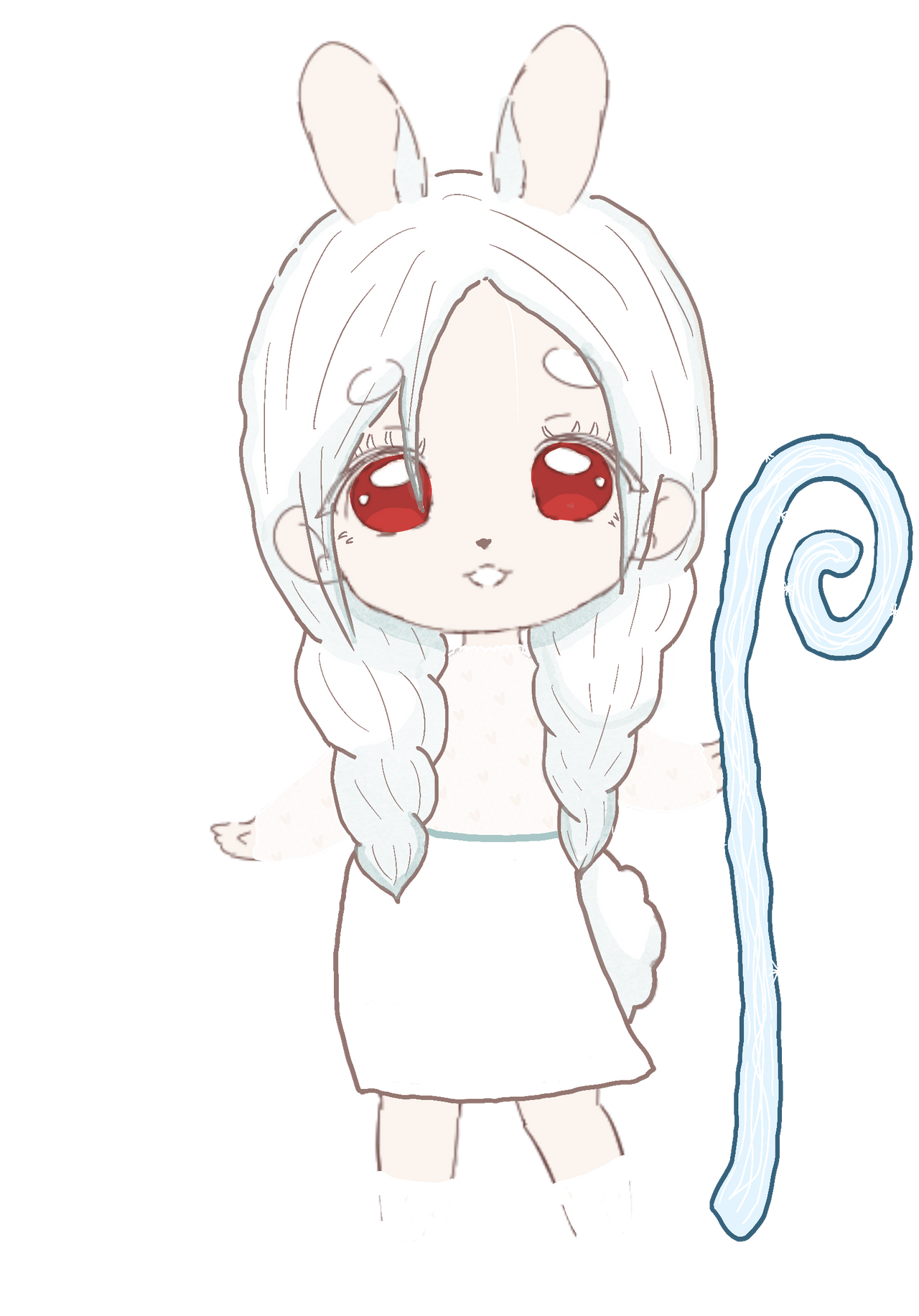 Snow Bunny Adoptable by cozysweetpotato on DeviantArt