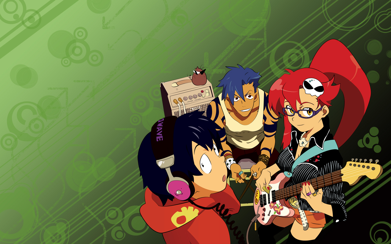 Lagann and the Trio! (Gurren Lagann Fanart) by CFTM512 on DeviantArt