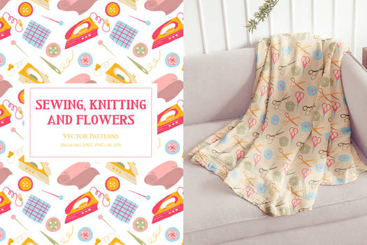 Sewing, Knitting and Flowers Patterns