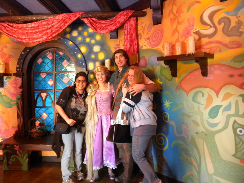 Disneyland Birthday- Rapunzel and Flynn Rider