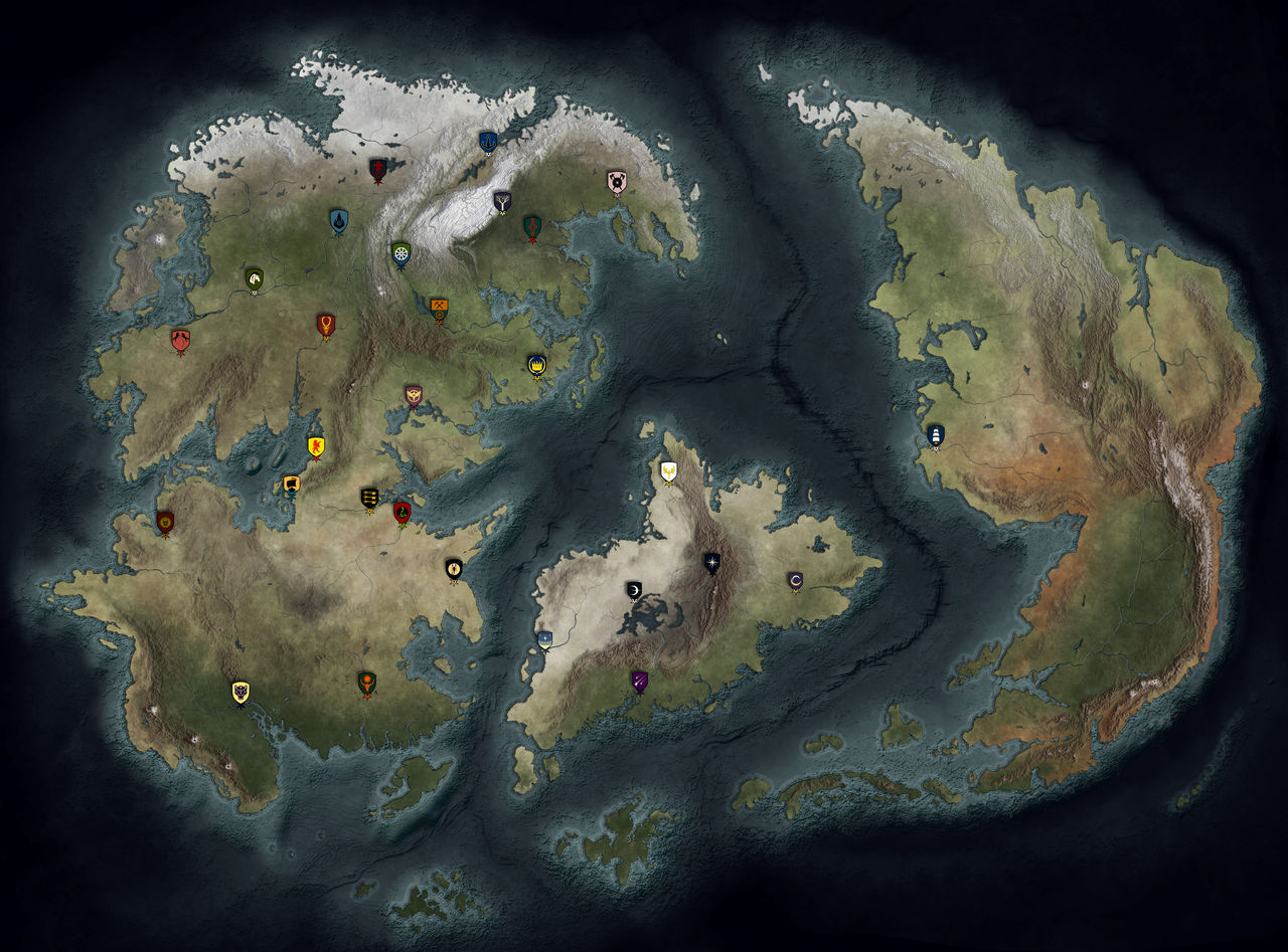 A reworked Map of my fantasy World by JomeaArt on DeviantArt