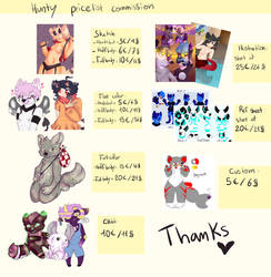 Commissions Pricelist [OPEN] [EMERGENCY]