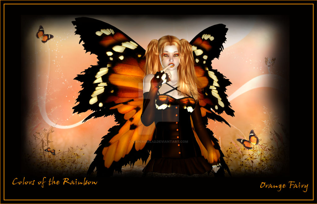 Orange Rainbow Fairy