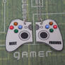 BEST FRIENDS Video Game Controller 2 Part Necklace