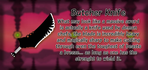 Uniques Redesigned - Butcher Knife by Akitchu