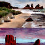 Landscape Paint Sketches