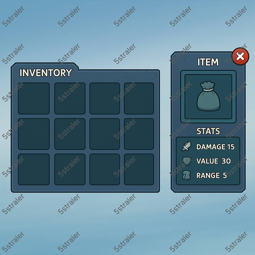 Inventory UI 5straler by 5straler on DeviantArt