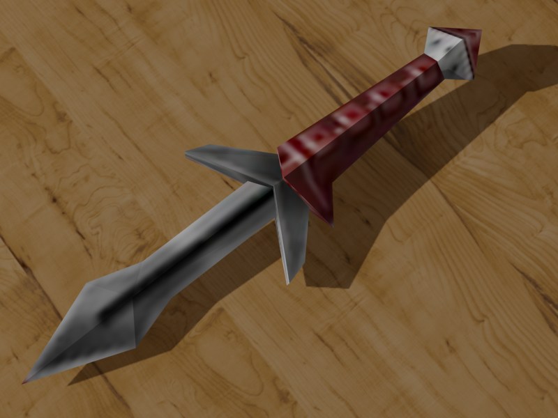 Papercraft Klingon Knife