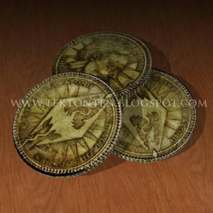 Papercraft Skyrim Septim Coins