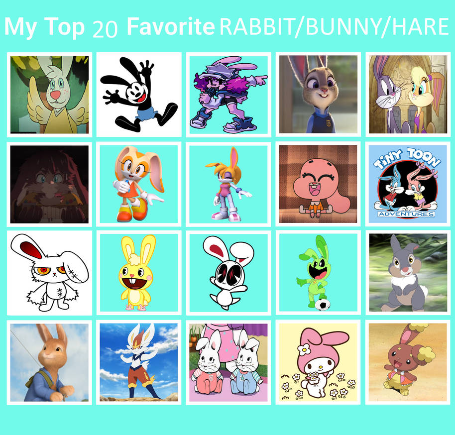 Top 20 Favorite Bunnies/Rabbits/Hares! BUNNY TIME! by DubGaming03 on ...