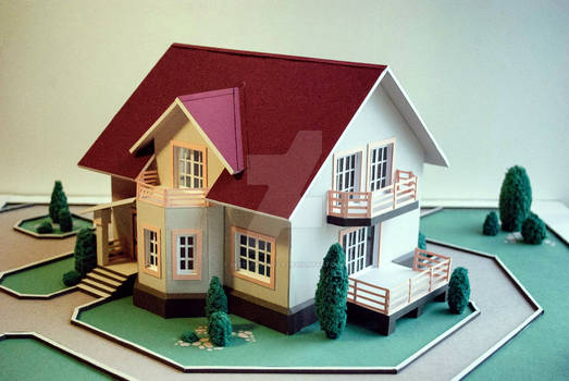 Paper model Cottage