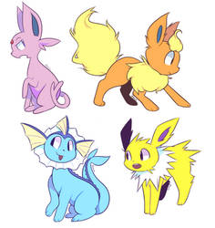 eeveelutions are so majestic