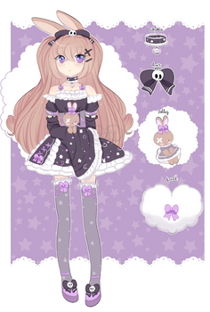 +Gothic bunny lolita sketch adopt [CLOSED] +