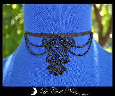 Macrame Collar with PearlsII