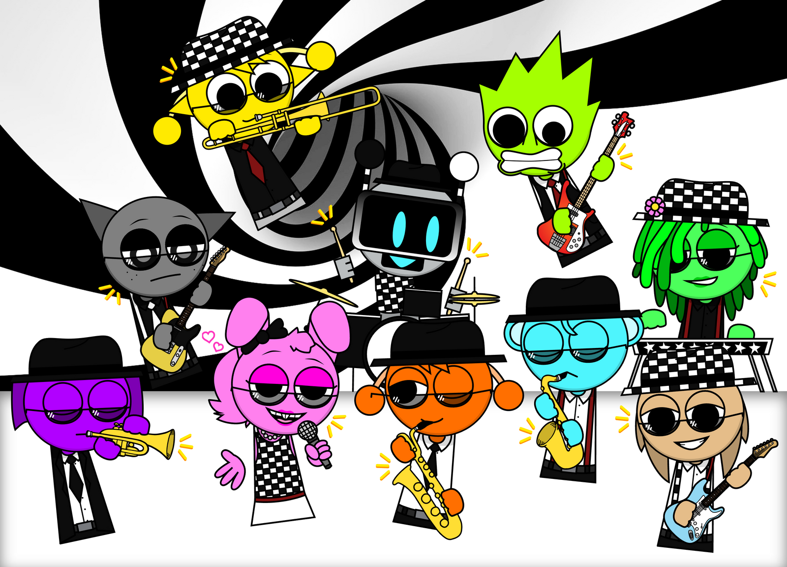 Sprunki Style. Deviantart Sprunki Goes Ska by TheSpaceyMario on DeviantArt