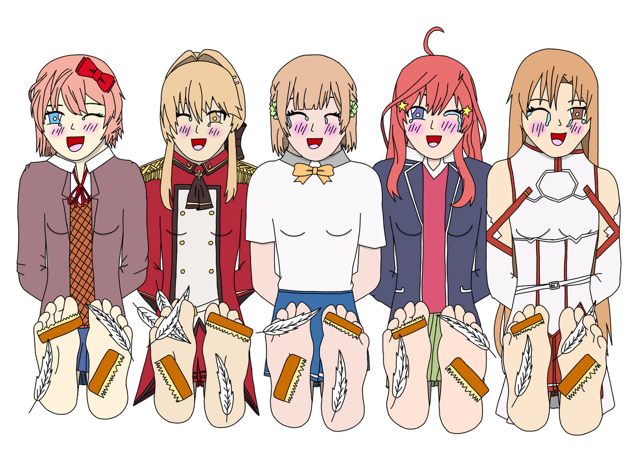 Cute anime girls tickled ^^ by SkySurprise on DeviantArt