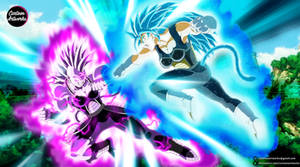 2 OC Female Saiyans Fighting = COMMISSION