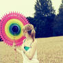 big colorful fan