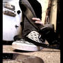 down on the floor