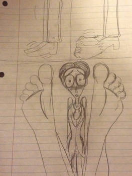 Victor Van Dort foot growth comic