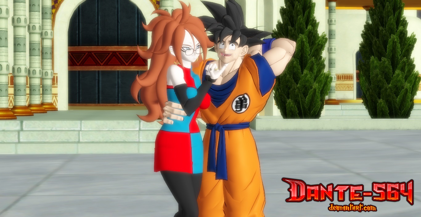 goku x android 21 by dante 564 on deviantart