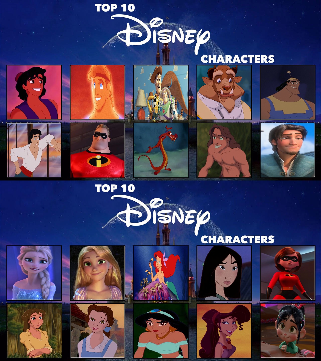 My Top 10 Disney Movie Characters by Dante-564 on DeviantArt