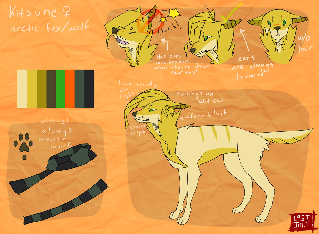 Kitsune Reference 2014 by Lost--July on DeviantArt