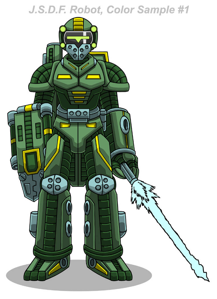 Jsdf Rat JSDF Robot Color Sample 1 by KaijuDuke on DeviantArt