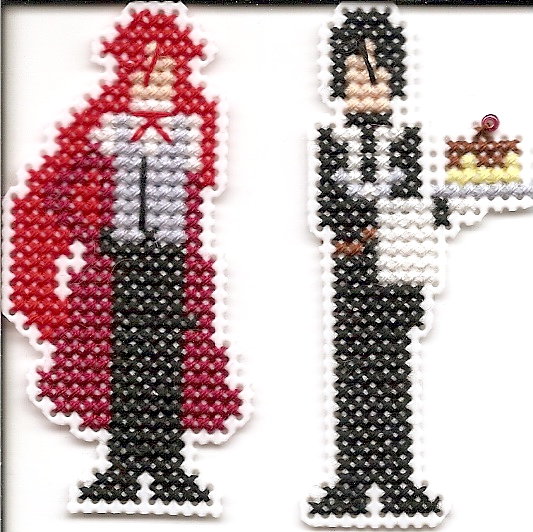 Grell and Sebastian Pins