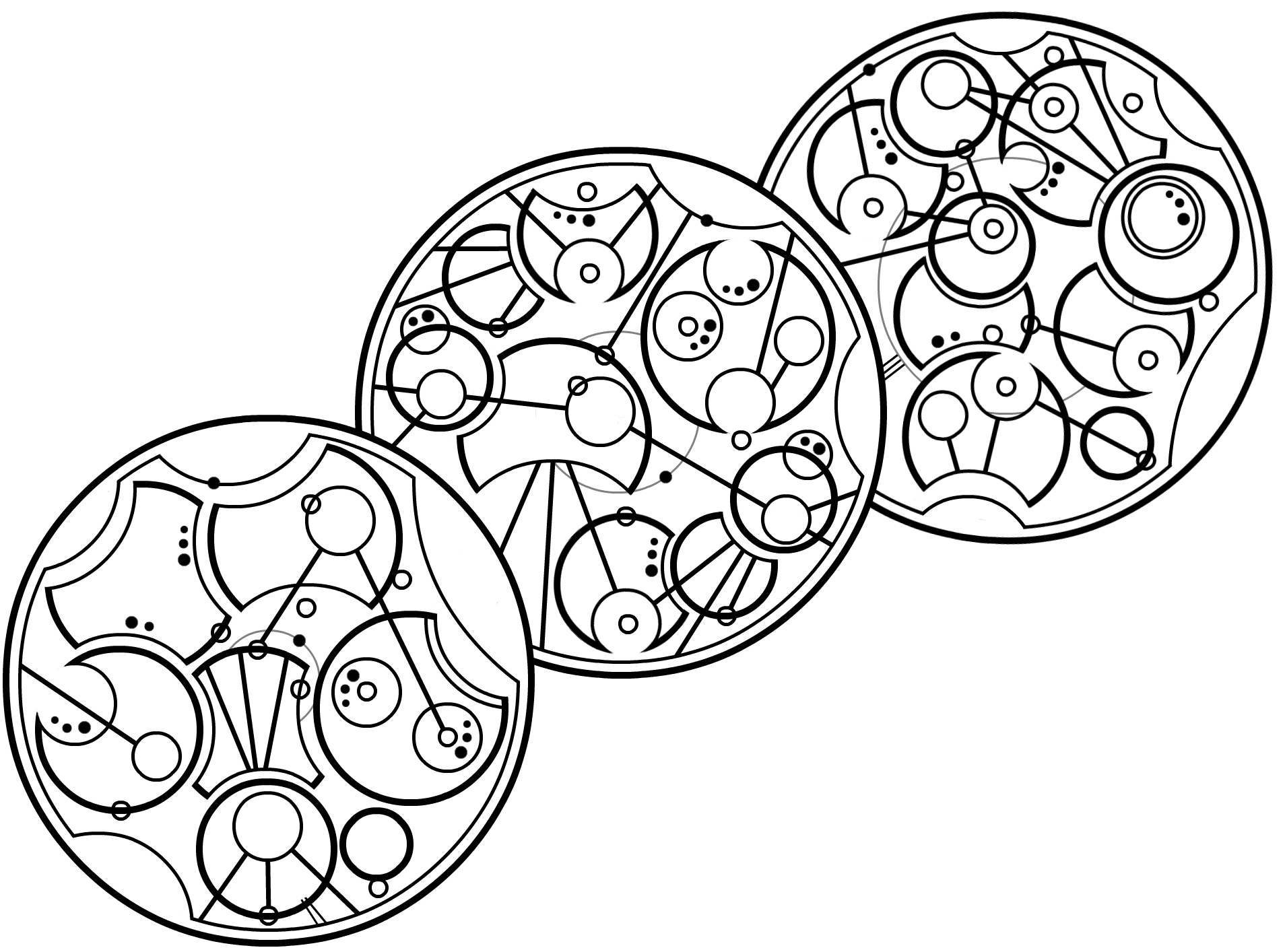 Gallifreyan 009a - WIP, Teapot, Lines 1-3 (adjust)