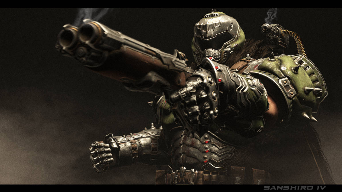 A slayer and his super shotty by SanshiroIV on DeviantArt