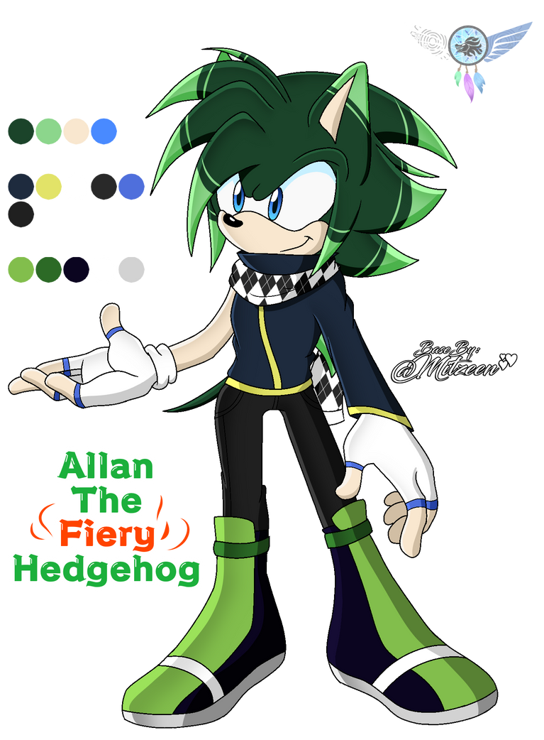 Allan The Fiery Hedgehog - Sonic Oc by GipsyDreamer on DeviantArt